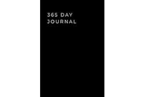 365 day journal: Undated 1 page per day planner notebook - Minimalist yearly diary - Lined pages - 6x9
