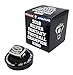 Decade Awards 2018 Silver Fantasy Football Champion Ring with Rhinestone Border | Heavy FFL League Champ Ring with Stand