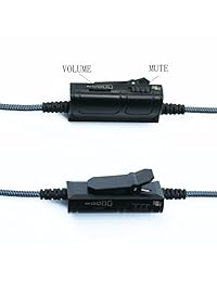 Gaming micrófono, cable adaptador de Audio con micrófono Boom volumen Universal para Gaming PS4 Xbox One PC portátil, iPhone, Android, Windows teléfono para V Moda Beats Solo y la mayoría de 3,5 mm. Puerto de Entrada de auriculares 59.1 inch 218.7 yard