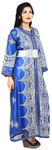 Moroccan Caftan Women Handmade Embroidery Small To Large Complimentary Belt - Image 4