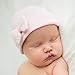 Melondipity's Mini Pink Bow Newborn Girl Nursery Hospital Baby Hat Pink Ribbon
