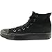 Converse Chuck Taylor All Star Canvas High Top Sneaker, Black Monochrome, 5.5 M US