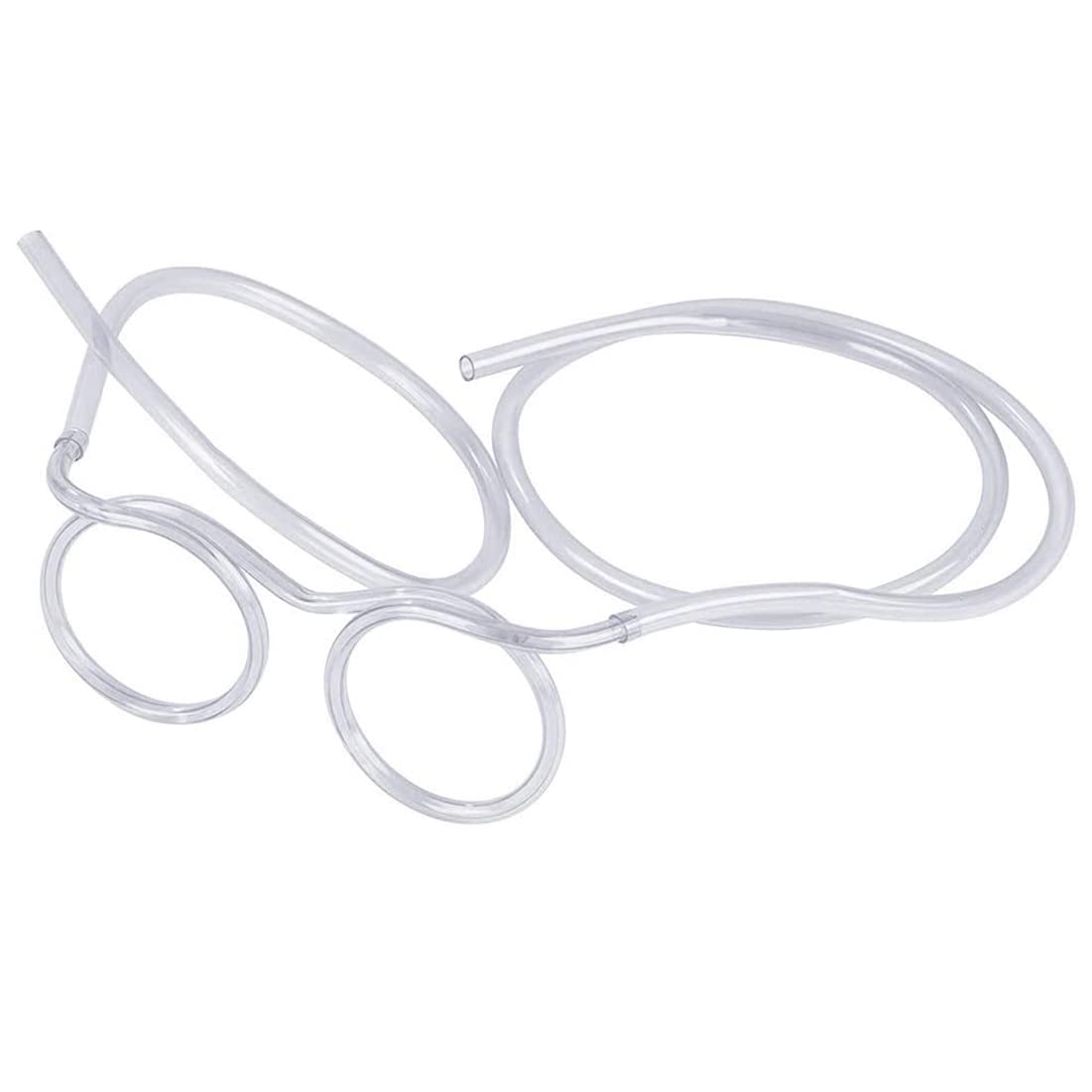 Photo 1 of QNCIGER Straw Glasses - Funny Adults Crazy Eyeglass Straw for Birthday Parties, DIY Fun Activities, Kids Party Supplies, Game Ideas (1 Pcs, Crystal)