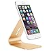 YW YUWISS Universal Micro-Suction Mobile Phone Desktop Stand Mount Holder Stander Cradle - Silver (Gold)