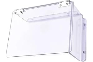 Electric Lock Rain Cover Outdoor Weatherproof Protective Cover for Electronic Mechanical Locks, Acrylic Transparent Waterproo