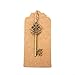 Bingcute Mixed Set of 30 Vintage Bronze Skeleton Key Charm with 30PCS Kraft Paper Gift Tags & 30 Feet Natural Jute Twine
