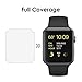 Dalinch Compatible with iWatch 38mm Screen Protector Series 3 Series 2 Series 1 [3Pack]Wet Applied Anti-Bubble No-Lifting Film Screen Protector for iWatch 38mm Hermes Edition/Nike+ Edition