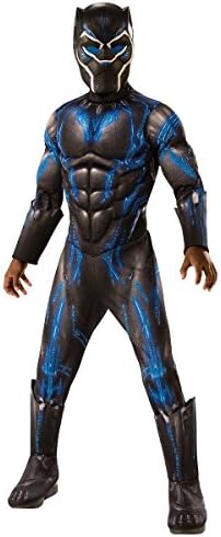 Deluxe Black Panther Child's Costume, Blue, Medium 8 to 10