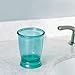 InterDesign Franklin Plastic Tumbler Cup for Bathroom Vanity Countertops - Aruba Blue
