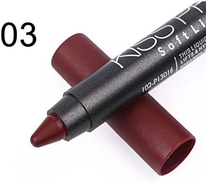 SailDeng Menow P13016 1PCS Makeup Long Lasting Matte Kiss Proof Non-stick Lipstick Powdery Soft Matte Lipstick #03