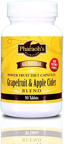 Grapefruit & Apple Cider Power Fruit Diet Capsules, All Natural, Premium 5 Star Rating. 90 Tablets