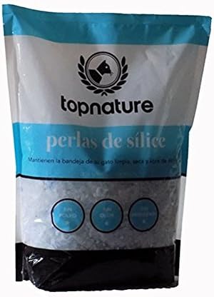 Top Nature 3,8l Silica Pearls for Cat Beds (Absorbent Natural, No Toxico and Safe)
