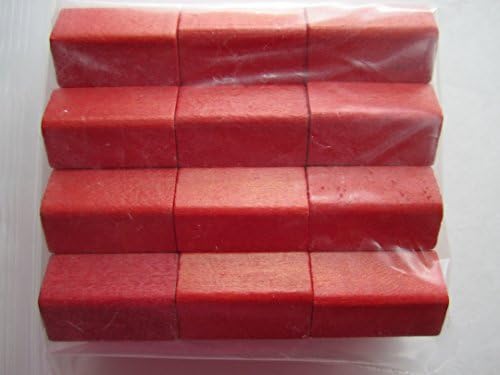 (Read Description Carefully) Monopoly - Deluxe Edition (Replacement Parts Only) Set of 12 Red Wood Hotels