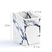 Tenmon PU Material Marble Design Makeup Brush Holder for Concealer Brush Eye Shadow Brush Angled Liner Brush Eyeliner Brush Blending Brush