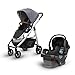 Cruz Stroller and Mesa Infant Car Seat Travel Bundle - Gregory (Blue Melange/Silver)