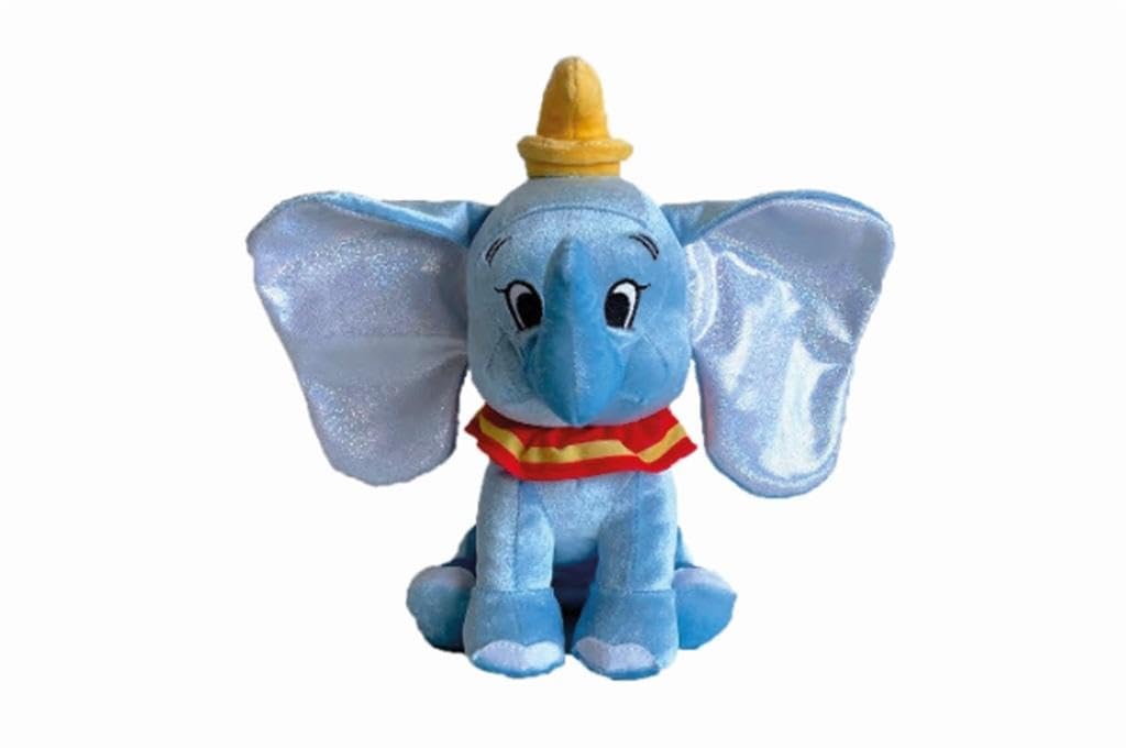 Disney 100 Jahre, Platinum Dumbo, 25 cm Plüschtier, Jubiläumsartikel, ab den ersten Lebensmonaten