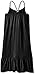 Pink House Big Girls' Maxi Dress with Self Braid Strap, Black, Small 7/8