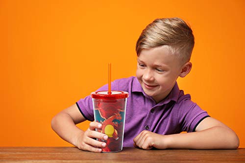 Pokemon Charizard Carnival Cup with Lenticular 3D Design 18 oz - Thumbnail 6