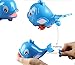 Liberty Imports Push and Squirt Dolphin in the Bathtub Windup Swimming Water Toy for Children Kids Bath Time