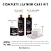 Furniture Clinic Leather Complete Restoration Kit | with Leather Recoloring Balm, Cleaner, 2-in-1 Protection Cream & Conditioner, Sponge, and Cloth | Repair Kit for Furniture (Medium Brown)