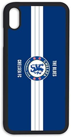 PHD WAN Chelsea Football Club iPhone Xs MAS Phone case, Ultra-Thin Soft TPU Bumper Silicone Anti-Drop Durable Graphic Protective case for iPhone Xs MAS Black