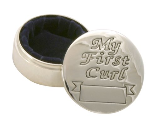 Stephan Baby Keepsake Silver Plated First Curl Box
