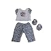 American Girl Bitty Baby Bitty Kitty Pajamas for 15