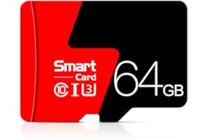 64GB MicroSD Card with Adapter, A1, C10, U1, 150MB/s Read for Smartphone, Tablet, Gaming, Full HD Video, Black