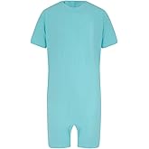 Kaycey Short Sleeve Short Leg Jumpsuit, Zip Back, Adaptive Clothing for People with Special Needs, Cotton