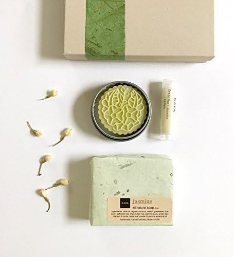 Kaya Green Tea Jasmine Mini Gift Set, Handmade Bath and Body Gift, Bridesmaid, Birthday gift