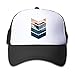 Boys Girls Sunrise Surfer Kids Trucker Hat Flatbrim Black It's for Toddler