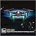 ScharkSpark Drone for Beginners, Portable RC Quadcopter with Foldable Arms Indoor/Outdoor Play, 6-Axis Gyro One-Key Return/Headless Mode/Altitude Hold/3D Flips, Warrior II