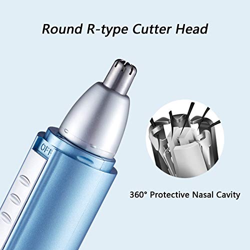 Nose & Ear Hair Trimmers for Men Women Facial Eyebrow Nose Hair Trimmer Rechargeable Waterproof 3 in 1 USB Electric Hair Removal Shaver