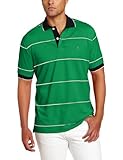 IZOD Men's Short Sleeve Stripe Pique Polo