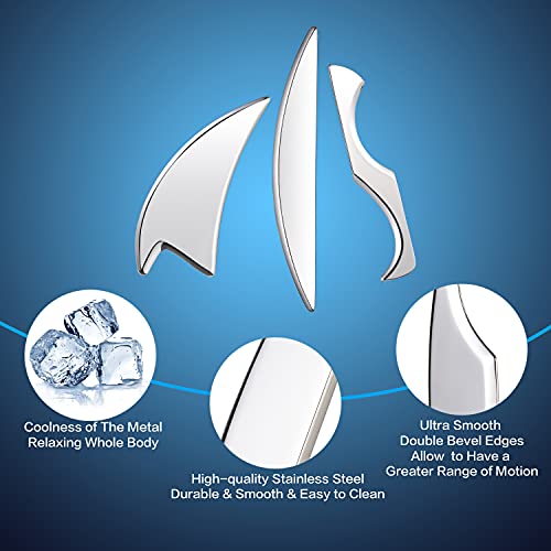 Stainless Steel Gua Sha Scraping Massage Tool Set Great Soft Tissue