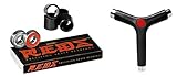 Bones Reds Precision Skate Bearings (8 Pack w/ Y-Tool & Spacers)