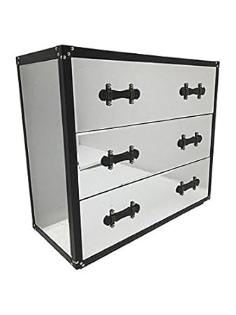 Mirrored Luggage Style Chest Of Drawers Amazon Co Uk Kitchen Home