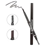 Waterproof Drawing Eyebrow with Brow Brush,Elisabeh Long lasting Eyebrow Pencil Brow Liner,Automatic Drawing Makeup Cosmetic Tool for Girls Women Novice (Dark Brown)