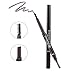 Waterproof Drawing Eyebrow with Brow Brush,Elisabeh Long lasting Eyebrow Pencil Brow Liner,Automatic Drawing Makeup Cosmetic Tool for Girls Women Novice (Dark Brown)