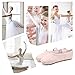 CIOR Girls Ballet Slippers Canvas Ballet Shoes Dance, No Color, Size No Size