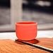 TOPFUND Orange D Note Crystal Singing Bowl Sacral Chakra 10 Inch with Heavy Duty Carrying Case and Suede Mallet