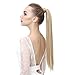 SARLA Ponytail Hair Extension Wrap Around Long Straight 24 Inch Synthetic Hairpiece for Women Medium Brown