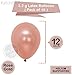 Rose Gold Happy Birthday Balloons – 13 Pieces, 16 inch | Rose Gold Balloon for Birthday Decorations | Rose Gold Happy Birthday Banner | Rose Gold Latex Balloons with Star Foil Balloons for Birthday