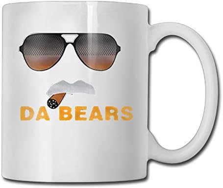 Da Bears Ditka Funny Chicago Coffee Mug, Ceramic, 11 Ounces, White