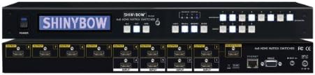 4x8 4:8 HDMI Matrix Switch Switcher Selector + 3D RS-232 EDID Support SB-5648LCM