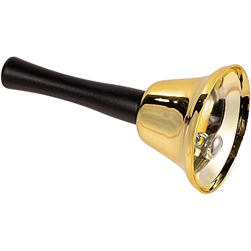 Juvale 12Pack Set Silver and Gold Steel Service Handbells with Black