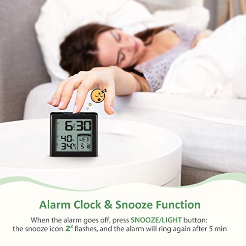 Mpow Travel Alarm Clock, Digital Clock with Snooze, Backlit