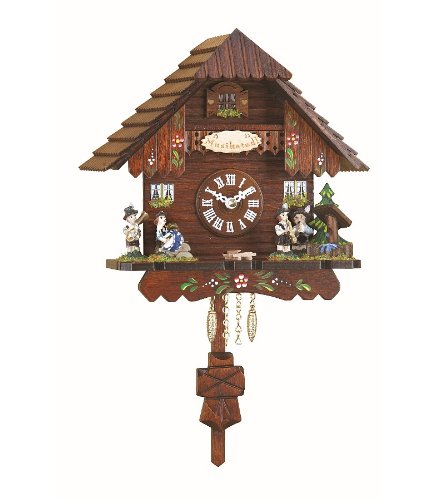 Trenkle Kuckulino Black Forest Clock Black Forest House with quartz movement and cuckoo chime TU 2033 PQ