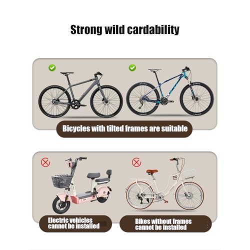 ALISMAEEL Kids Bike Seat 360° Rotatable Front Mount Baby Bike Seat, Soft PU Seat cushion with Safety Belt & Foldable Footrest, Easy Install on Most Mountain Bikes, for Kids 1Y-6Y(110lbs Capacity)