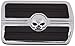 XKH- Motorcycle Chromed Compatible with Touring Softail Brake Pedal Large Pad H-D Skull [B07FK49K9X]